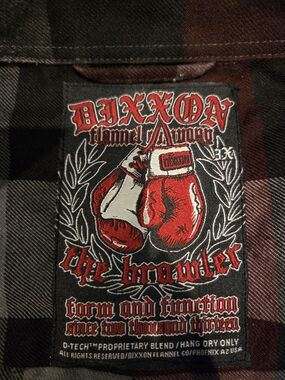 Dixxon Flannel Armory 'The Brawler' Plaid Shirt - Red & Black